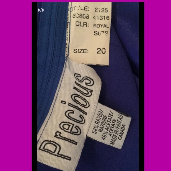 Royal Blue Vintage 90’s gown - Picture 4 of 4